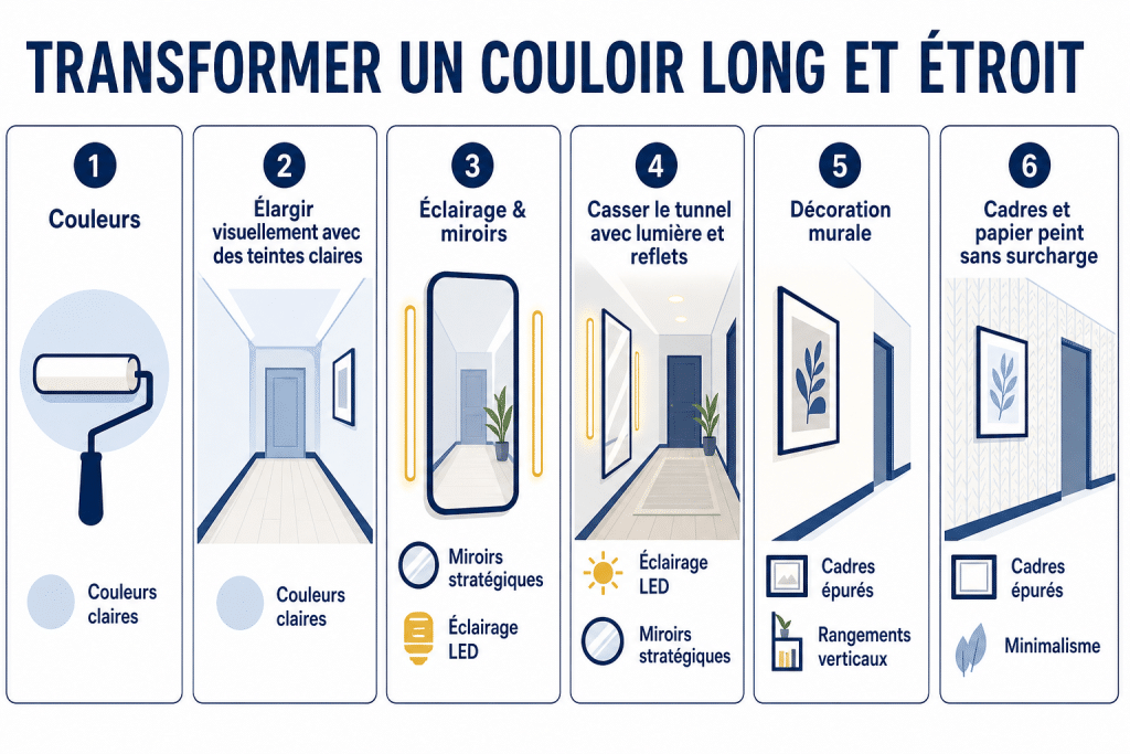 Transformer un couloir long et étroit