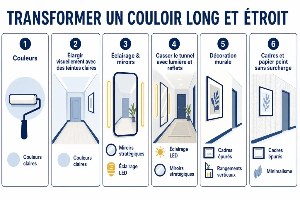 Transformer un couloir long et étroit