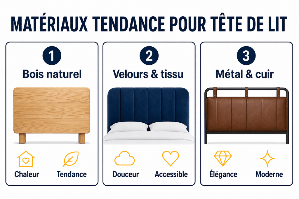 Matériaux tendance pour tête de lit