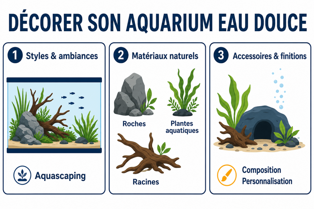 Décorer son aquarium eau douce