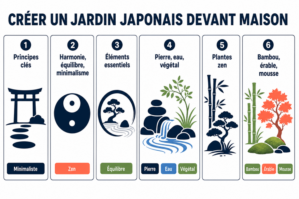 Créer un jardin japonais devant maison
