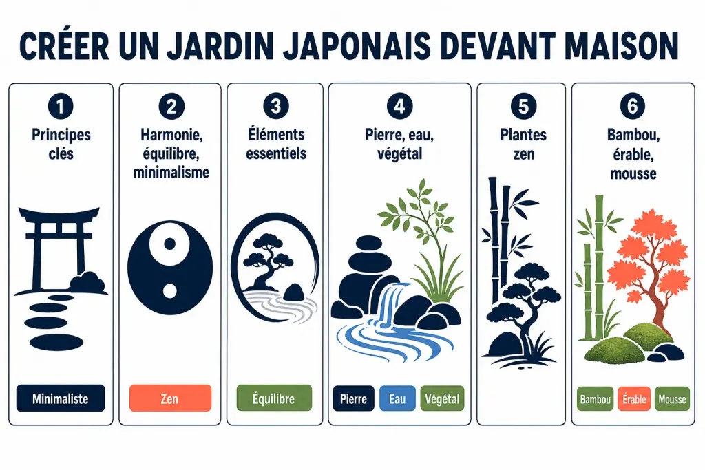 Créer un jardin japonais devant maison