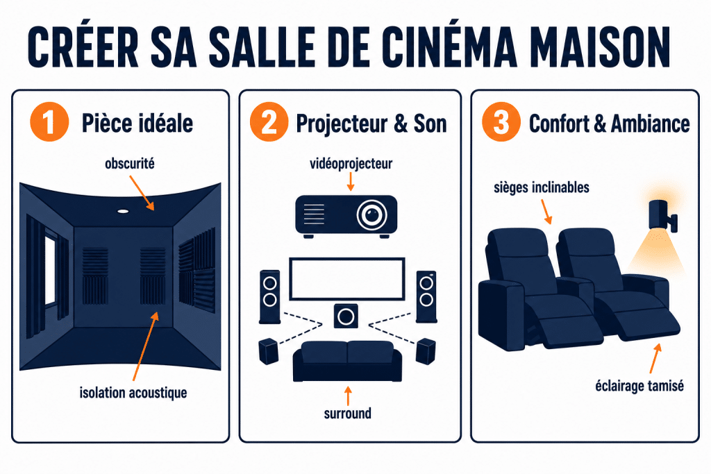 Créer sa salle de cinéma maison