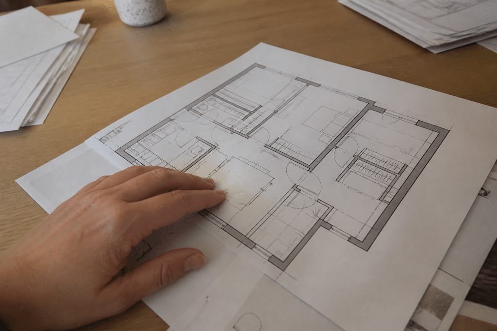 Plan maison modifiable avec dressing et suite parentale dessinés